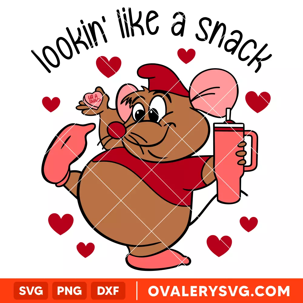 Lookin' Like a Snack Gus Heart Svg, Love Svg, Valentine’s Day Svg, Disney Svg, Cricut, Silhouette Vector Cut File