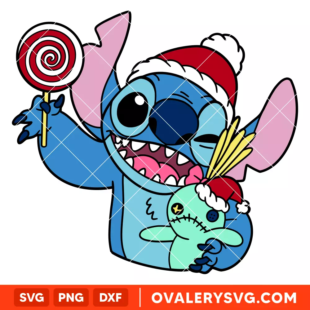 Christmas Stitch Svg, Christmas Svg, Disney Christmas Svg, Santa Claus Svg, Cricut, Silhouette Vector Cut File