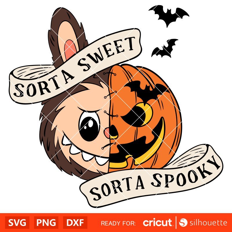 Labubu Sorta Sweet Sorta Spooky Svg, Halloween Svg, Cricut, Silhouette SVG Cut File
