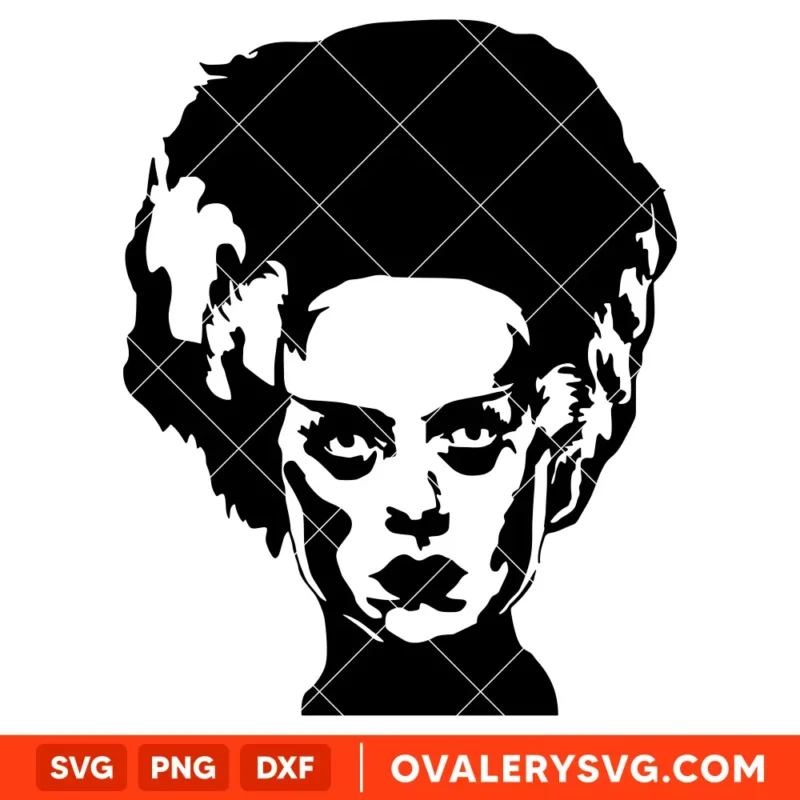 Bride of Frankenstein SVG, Halloween SVG | Instant Download SVG PNG Cut File for Cricut & Silhouette