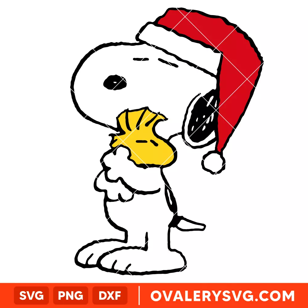 Christmas Snoopy & Woodstock Svg, Christmas Svg, Peanuts Svg, Cricut, Silhouette Vector Cut File