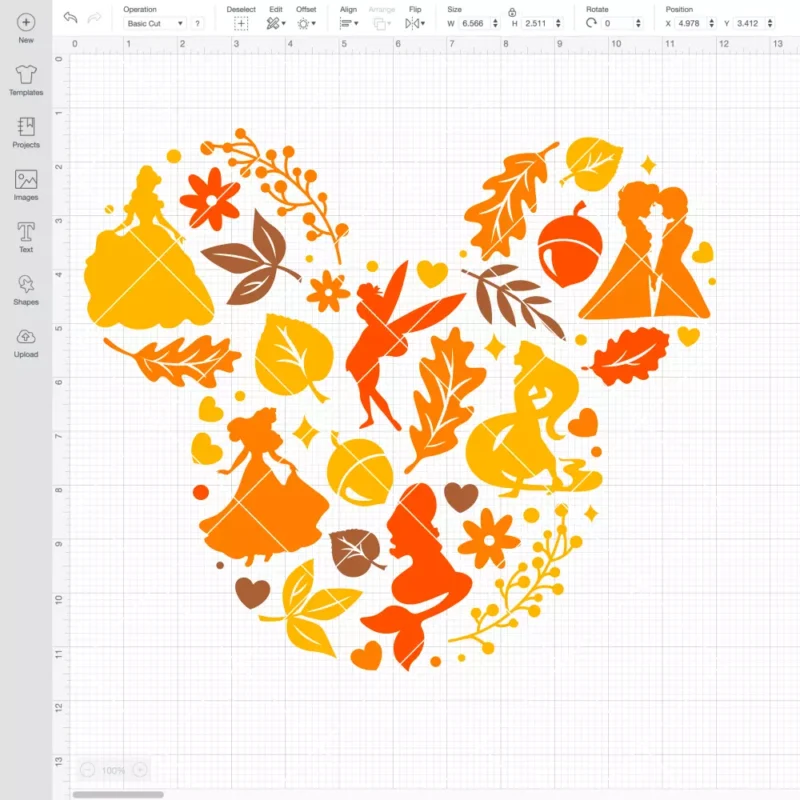 Cute Fall Disney Princesses SVG, Halloween SVG, Disney SVG | Instant Download SVG PNG Cut File for Cricut & Silhouette - Image 2