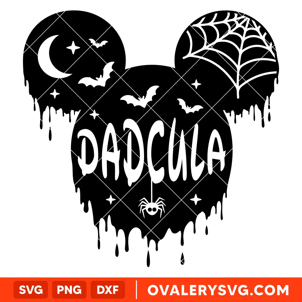 Dadcula Mickey Svg, Halloween Svg, Disney Svg, Cricut, Silhouette Vector Cut File