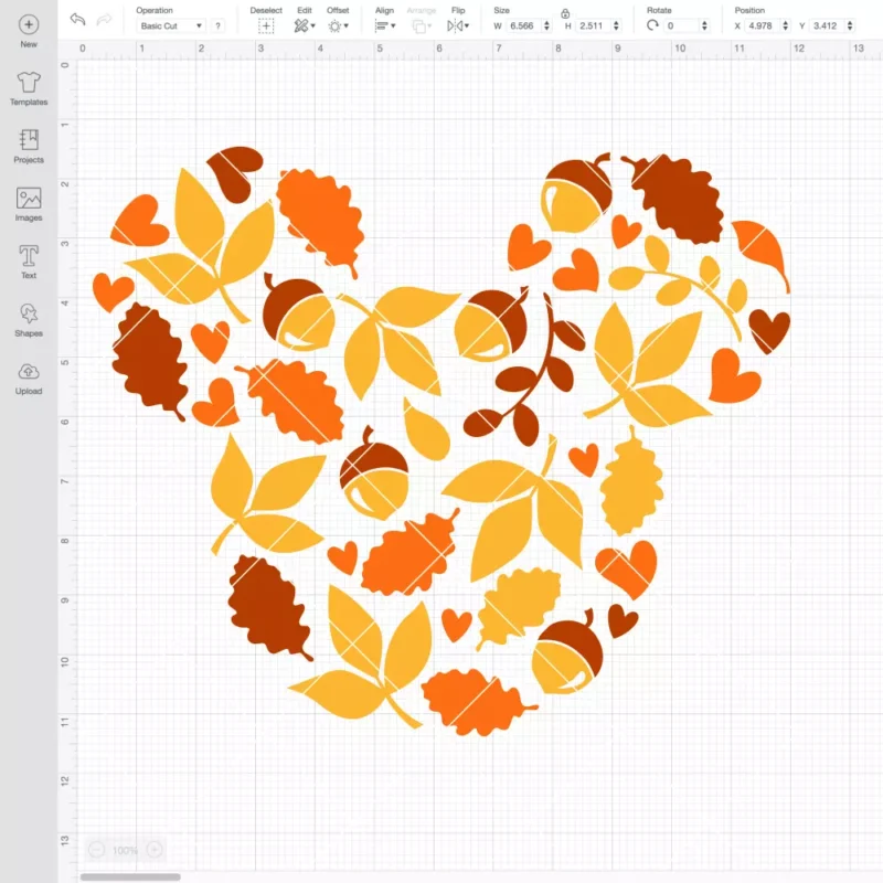 Fall Leaves Mickey SVG, Halloween SVG, Disney SVG | Instant Download SVG PNG Cut File for Cricut & Silhouette - Image 2