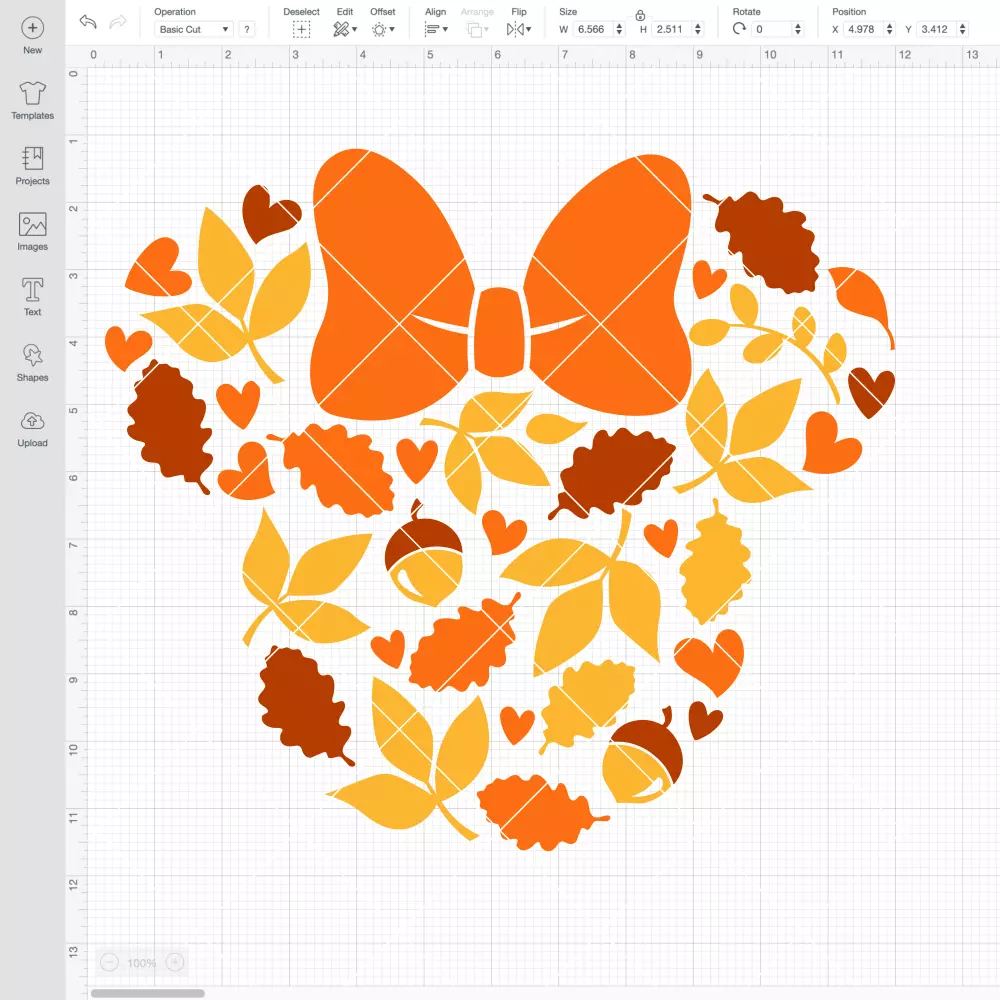 Fall Leaves Minnie SVG, Halloween SVG, Disney SVG | Instant Download SVG PNG Cut File for Cricut & Silhouette - Image 2