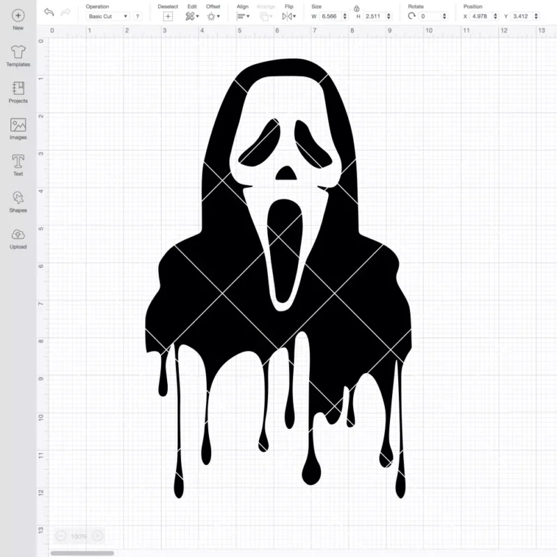 Ghostface Scream Drips SVG, Halloween SVG, Horror Movie SVG | Instant Download SVG PNG Cut File for Cricut & Silhouette - Image 2