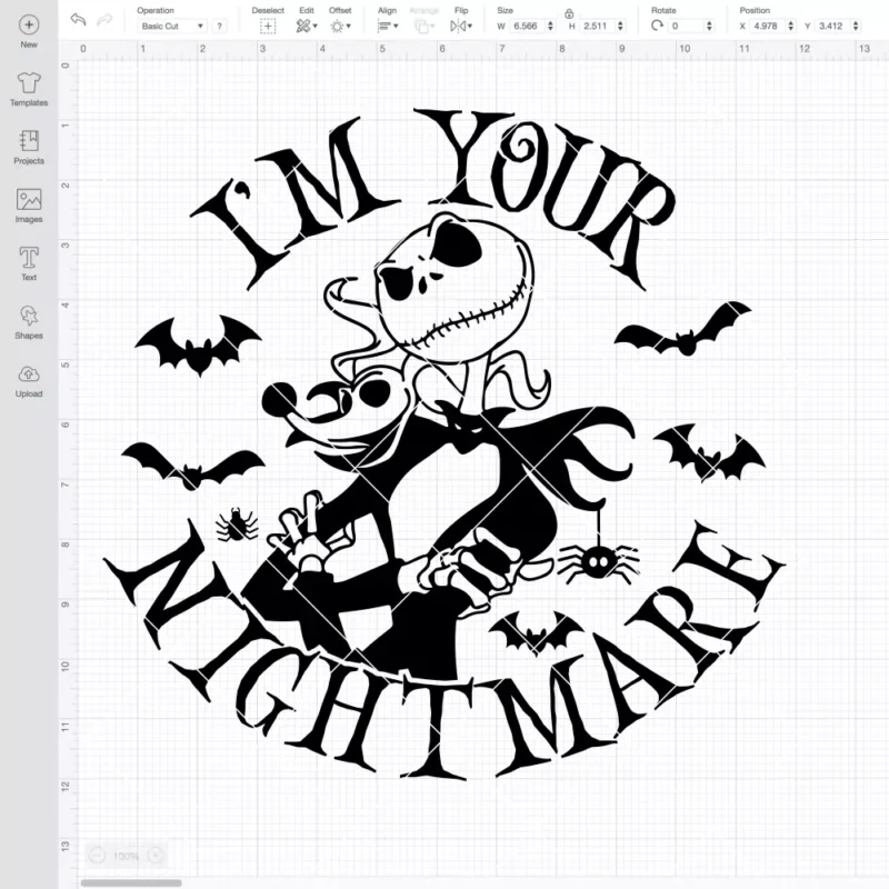I’m Your Nightmare Jack Skellington SVG, Halloween SVG, Disney SVG | Instant Download SVG PNG Cut File for Cricut & Silhouette - Image 2