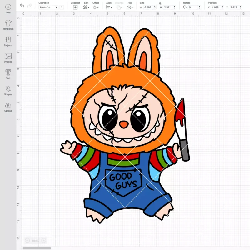 Labubu Chucky SVG, Halloween SVG, The Monsters SVG | Instant Download SVG PNG Cut File for Cricut & Silhouette - Image 2