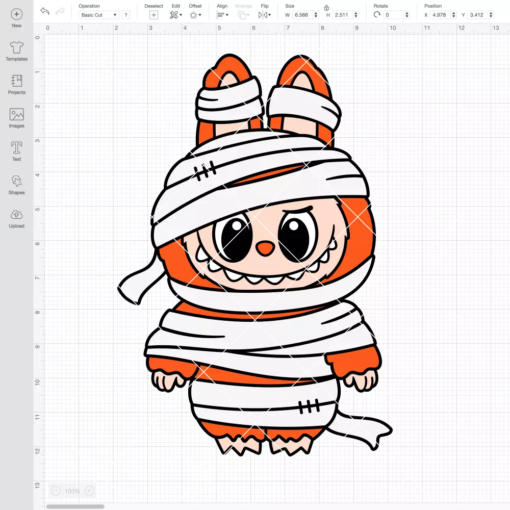 Labubu Mummy SVG, Halloween SVG, The Monsters SVG | Instant Download SVG PNG Cut File for Cricut & Silhouette - Image 2