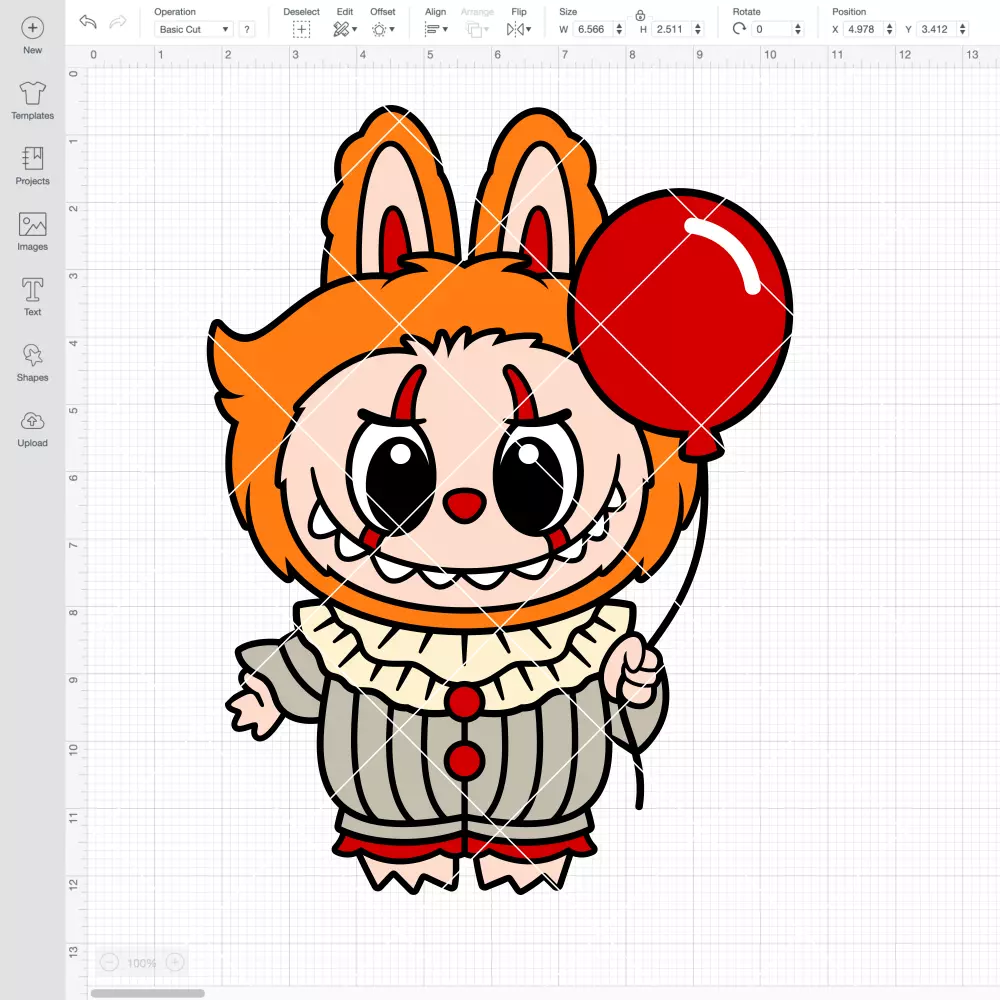Labubu Pennywise SVG, Halloween SVG, The Monsters SVG | Instant Download SVG PNG Cut File for Cricut & Silhouette - Image 2