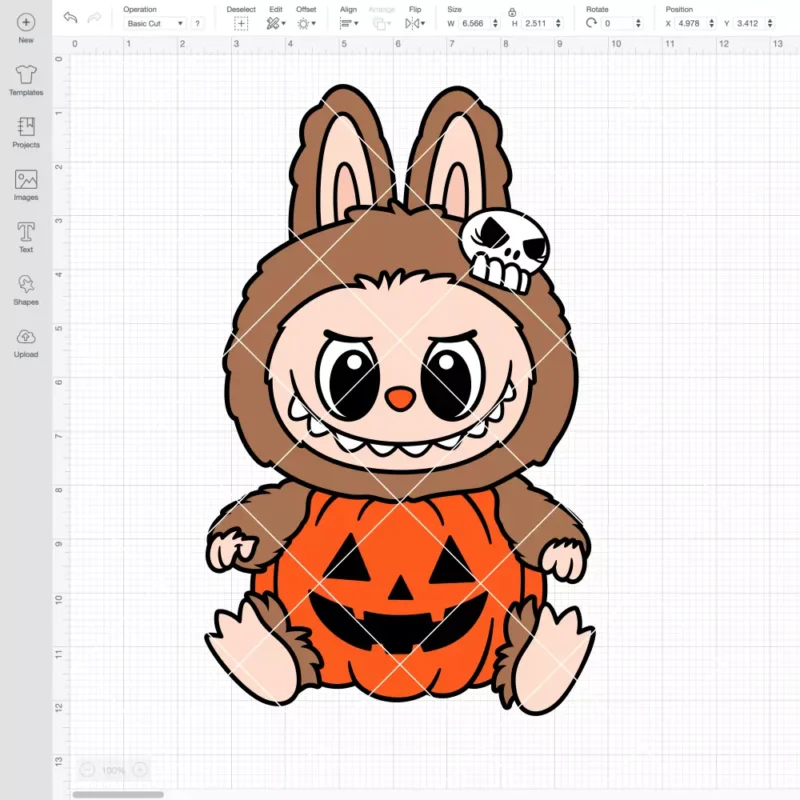 Labubu Pumpkin SVG, Halloween SVG, The Monsters SVG | Instant Download SVG PNG Cut File for Cricut & Silhouette - Image 2