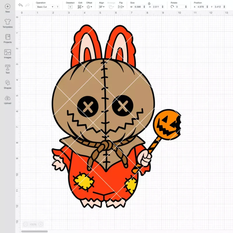 Labubu Trick R Treat Sam SVG, Halloween SVG, The Monsters SVG | Instant Download SVG PNG Cut File for Cricut & Silhouette - Image 2