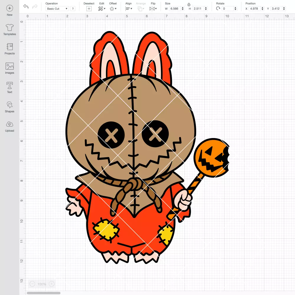 Labubu Trick R Treat Sam SVG, Halloween SVG, The Monsters SVG | Instant Download SVG PNG Cut File for Cricut & Silhouette - Image 2