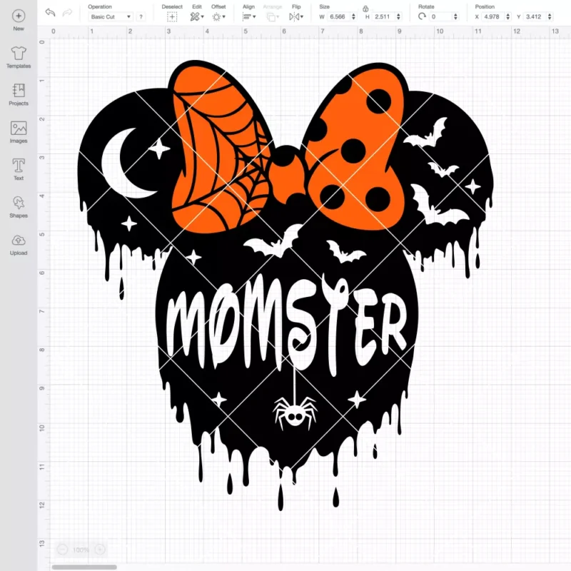 Momster Minnie SVG, Halloween SVG, Disney SVG | Instant Download SVG PNG Cut File for Cricut & Silhouette - Image 2