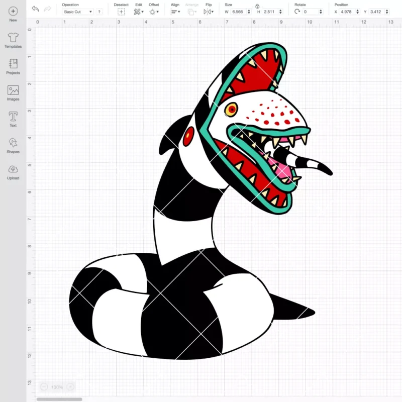 Sandworm Beetlejuice SVG, Halloween SVG, Beetlejuice Tim Burton SVG | Instant Download SVG PNG Cut File for Cricut & Silhouette - Image 2