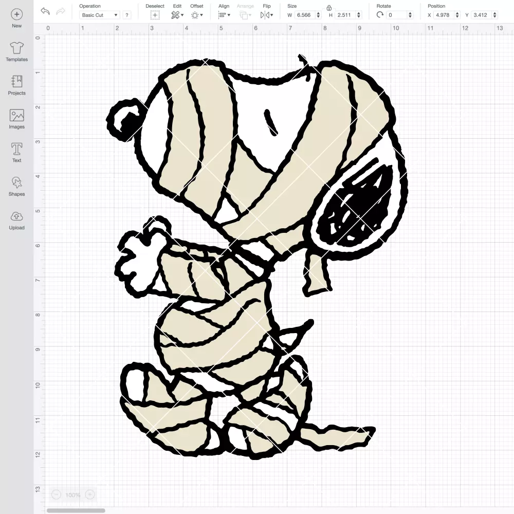 Snoopy Mummy SVG, Halloween SVG, Peanuts SVG | Instant Download SVG PNG Cut File for Cricut & Silhouette - Image 2