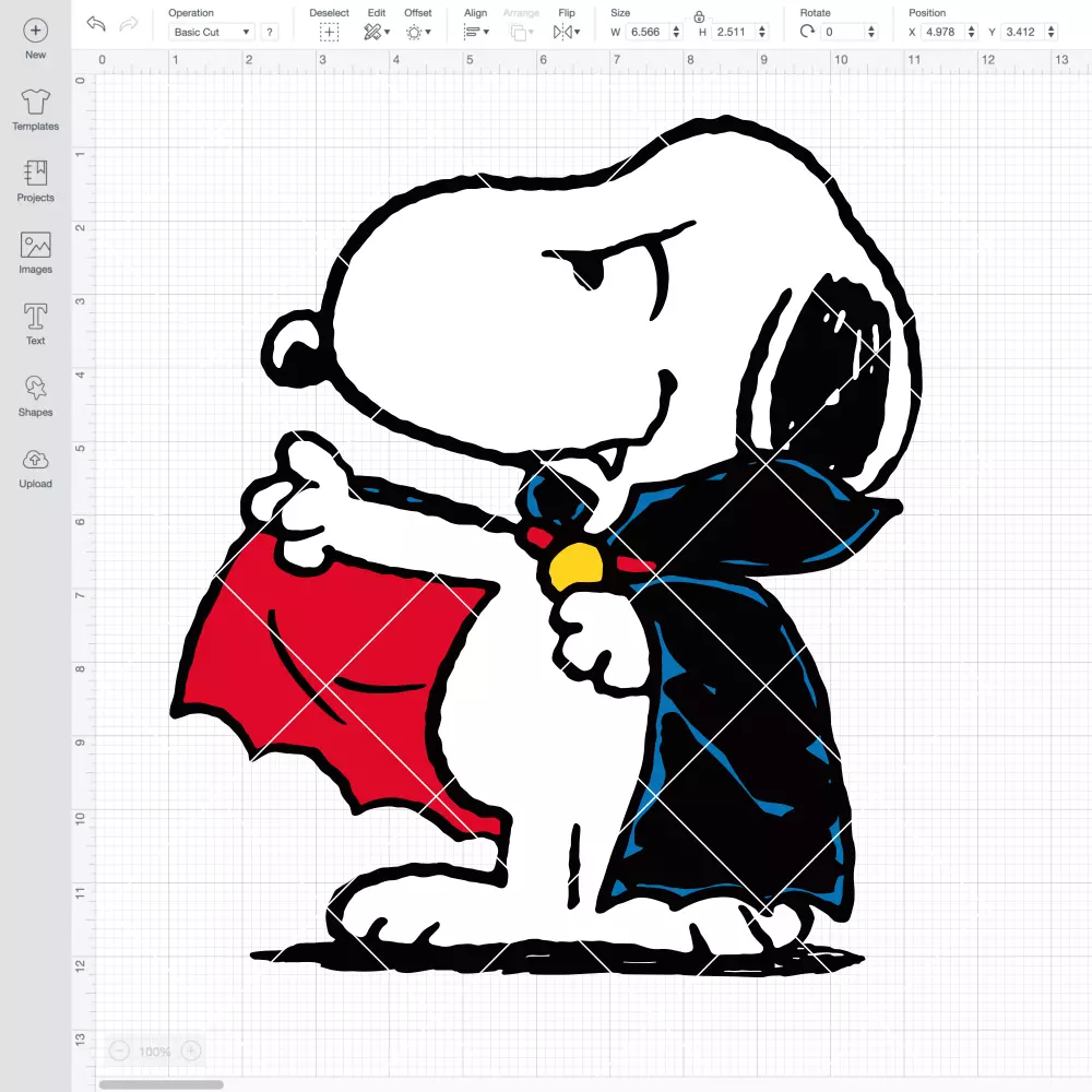 Snoopy Spooky Vampire SVG, Halloween SVG, Peanuts SVG | Instant Download SVG PNG Cut File for Cricut & Silhouette - Image 2