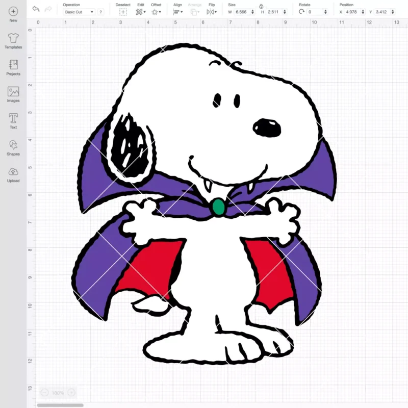 Snoopy Vampire SVG, Halloween SVG, Peanuts SVG | Instant Download SVG PNG Cut File for Cricut & Silhouette - Image 2