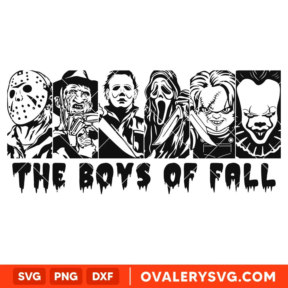 The Boys Of Fall SVG, Halloween SVG, Horror Movie SVG, Cricut, Silhouette SVG PNG Cut File