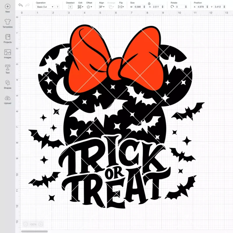 Trick Or Treat Minnie Mouse SVG, Halloween SVG, Disney SVG | Instant Download SVG PNG Cut File for Cricut & Silhouette - Image 2