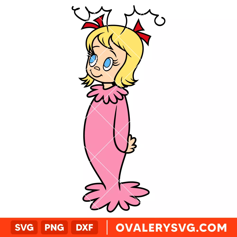 Cindy Lou Who Svg, Christmas Svg, Grinchmas Svg, Cricut, Silhouette Vector Cut File