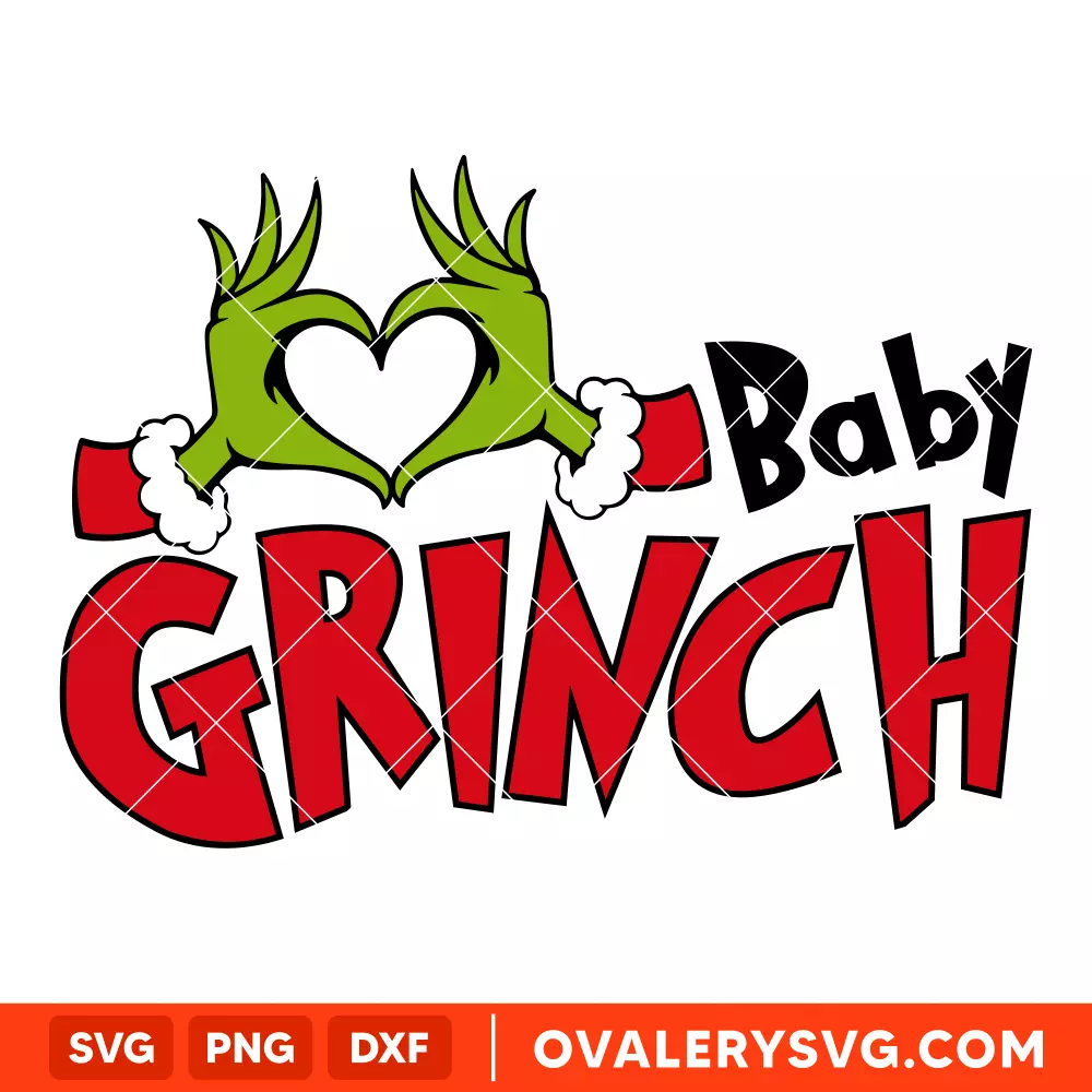 Grinch Baby Svg, Christmas Svg, Grinch Family Svg, Cricut, Silhouette Vector Cut File
