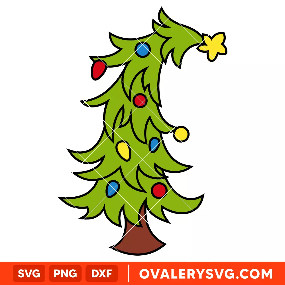 Grinch Christmas Tree Svg, Christmas Svg, Grinchmas Svg, Cricut, Silhouette Vector Cut File