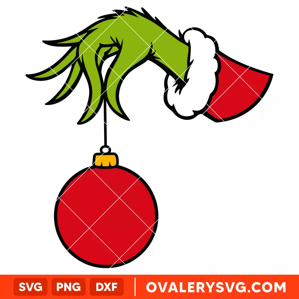 Grinch Hand Svg, Christmas Svg, Grinchmas Svg, Cricut, Silhouette Vector Cut File