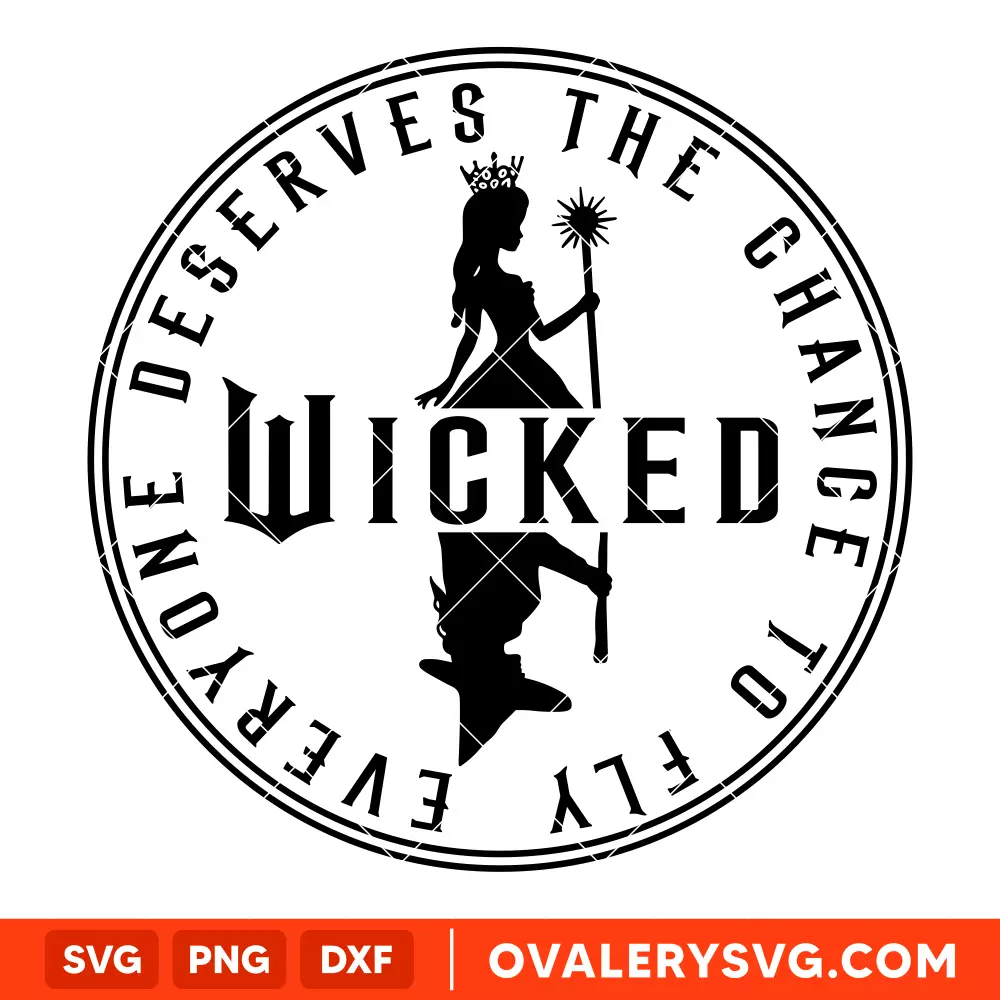 Wicked SVG, Glinda & Elphaba SVG, Disney SVG, Cricut, Silhouette SVG PNG Cut File