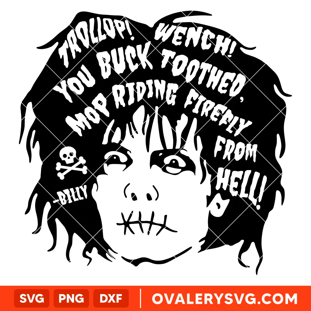 Billy Butcherson Hocus Pocus Zombie SVG, Halloween SVG, Horror Movie SVG, Cricut, Silhouette SVG PNG Cut File