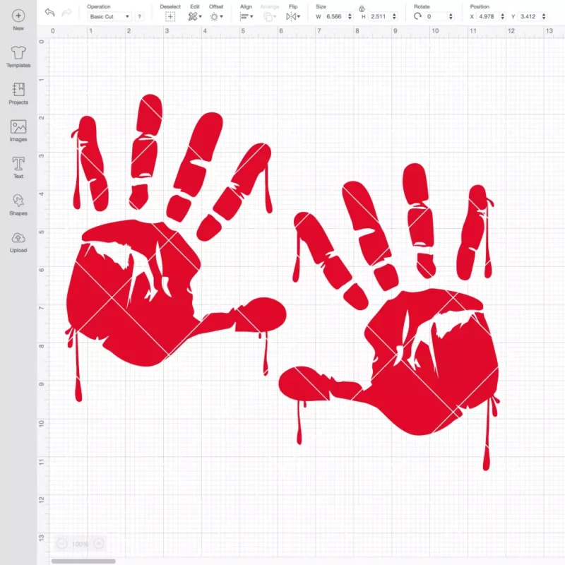 Bloody Hands SVG, Halloween SVG, Horror Movie SVG | Instant Download SVG PNG Cut File for Cricut & Silhouette - Image 2