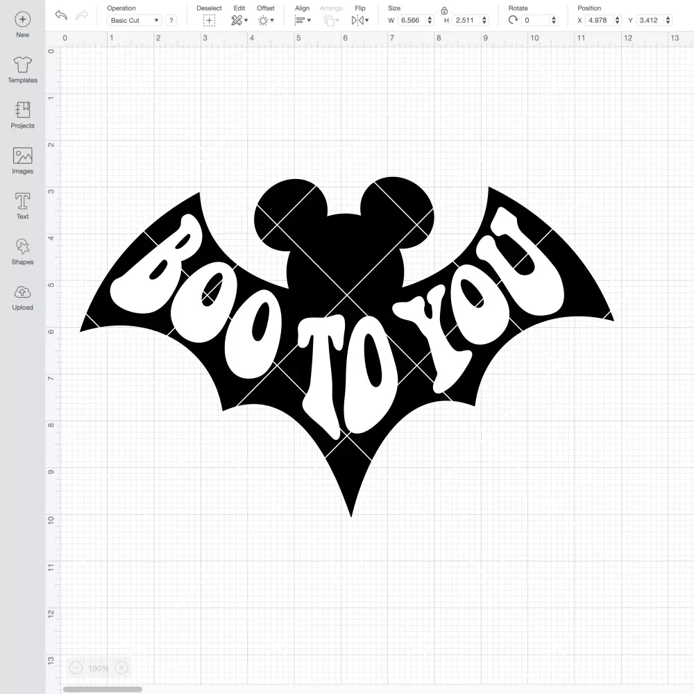 Boo to You Bat Mickey SVG, Halloween SVG, Disney SVG | Instant Download SVG PNG Cut File for Cricut & Silhouette - Image 2