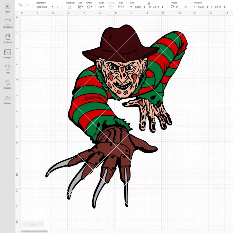 Freddy Krueger Nightmare SVG, Halloween SVG, Horror Movie SVG | Instant Download SVG PNG Cut File for Cricut & Silhouette - Image 2