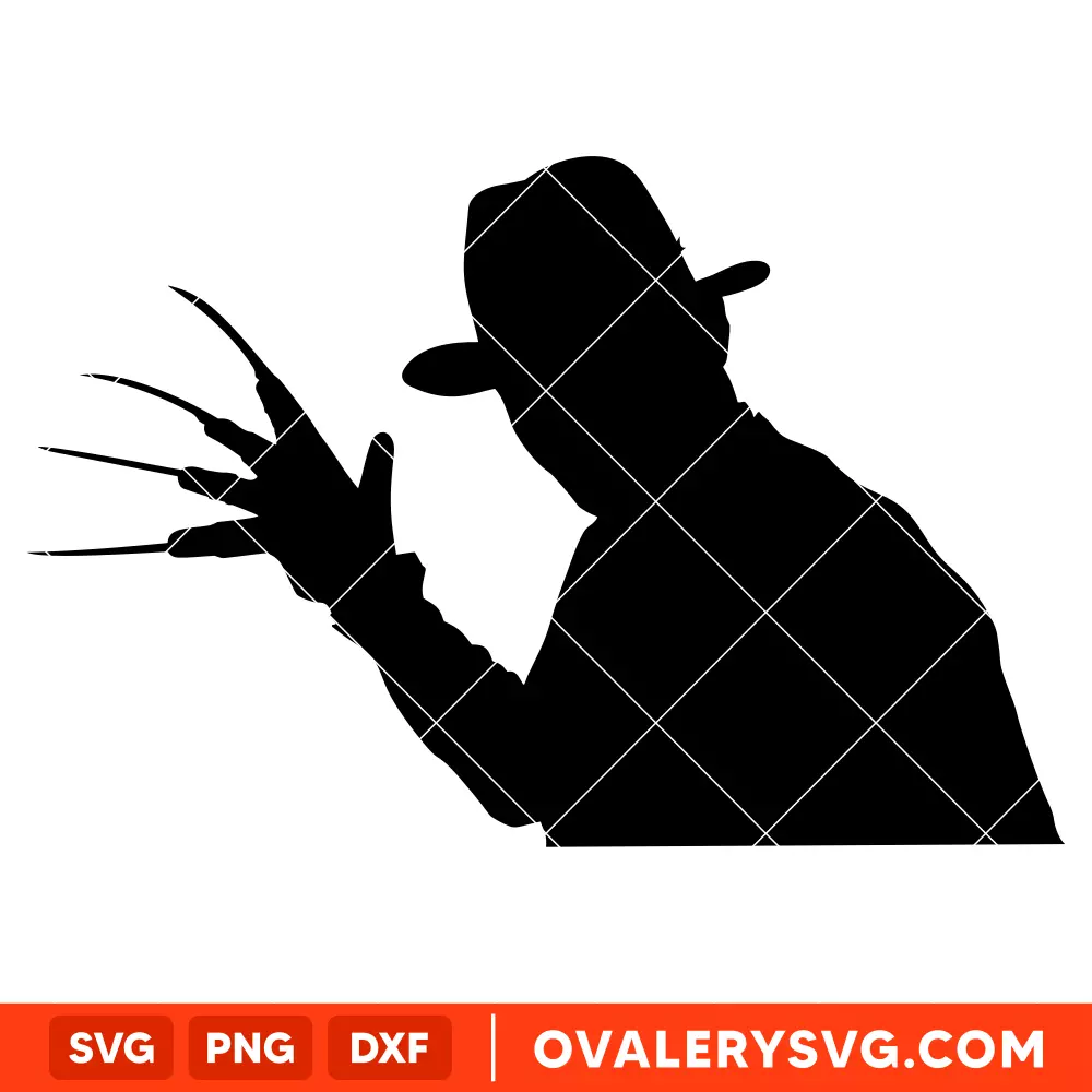 Freddy Krueger Halloween Party SVG, Halloween SVG, Horror Movie SVG, Cricut, Silhouette SVG PNG Cut File