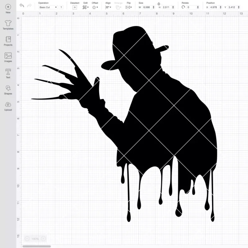 Freddy Krueger Silhouette SVG, Halloween SVG, Horror Movie SVG | Instant Download SVG PNG Cut File for Cricut & Silhouette - Image 2