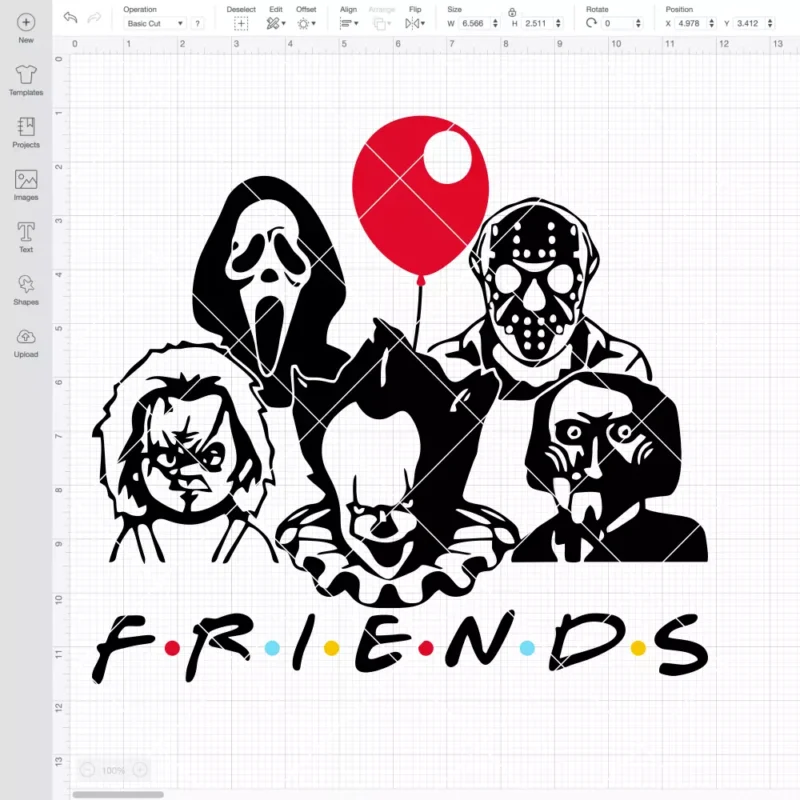 Horror Movie Friends SVG, Halloween SVG, Horror Movie SVG | Instant Download SVG PNG Cut File for Cricut & Silhouette - Image 2