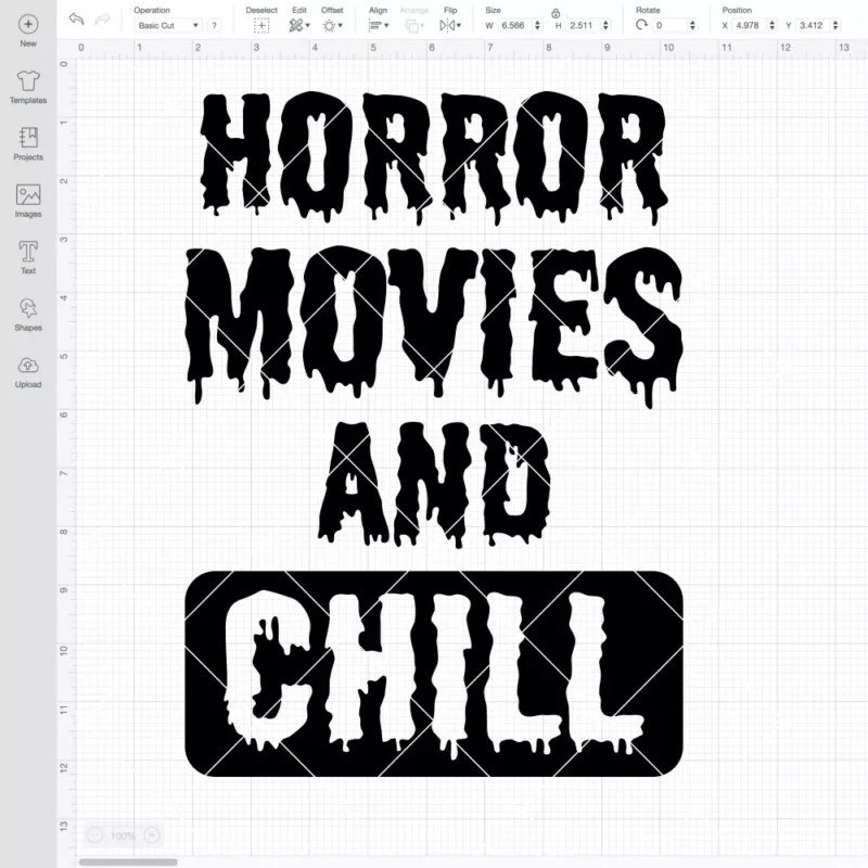 Horror Movies and Chill SVG, Halloween SVG, Horror Movie SVG | Instant Download SVG PNG Cut File for Cricut & Silhouette - Image 2