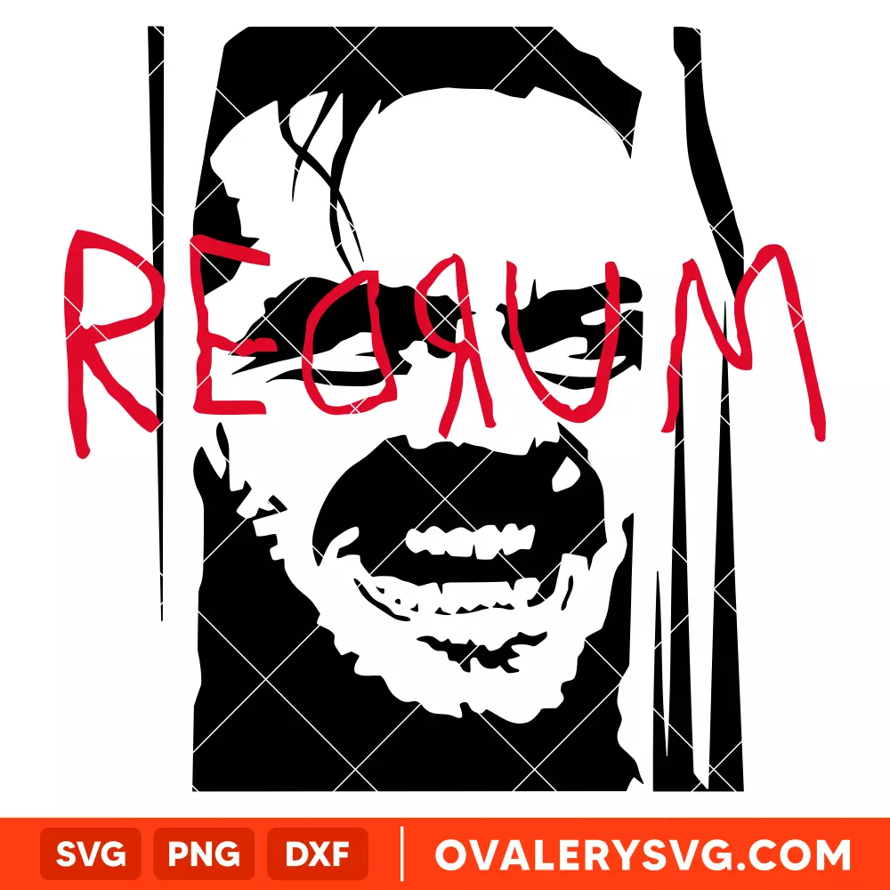 Jack Torrance The Shining SVG, Halloween SVG, Horror Movie SVG, Cricut, Silhouette SVG PNG Cut File