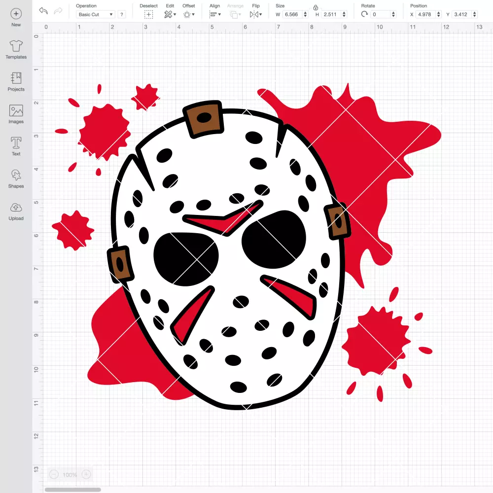 Jason Bloody Mask SVG, Halloween SVG, Horror Movie SVG | Instant Download SVG PNG Cut File for Cricut & Silhouette - Image 2