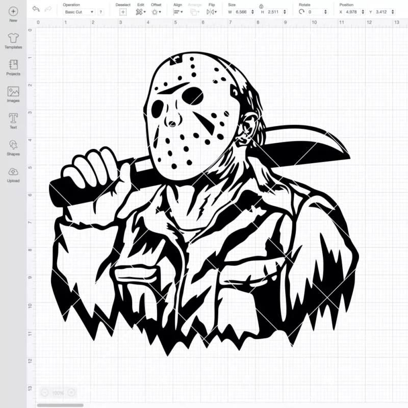Jason Voorhees Slasher SVG, Halloween SVG, Horror Movie SVG | Instant Download SVG PNG Cut File for Cricut & Silhouette - Image 2