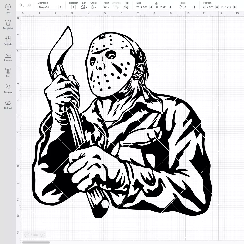 Jason Voorhees with Axe SVG, Halloween SVG, Horror Movie SVG | Instant Download SVG PNG Cut File for Cricut & Silhouette - Image 2