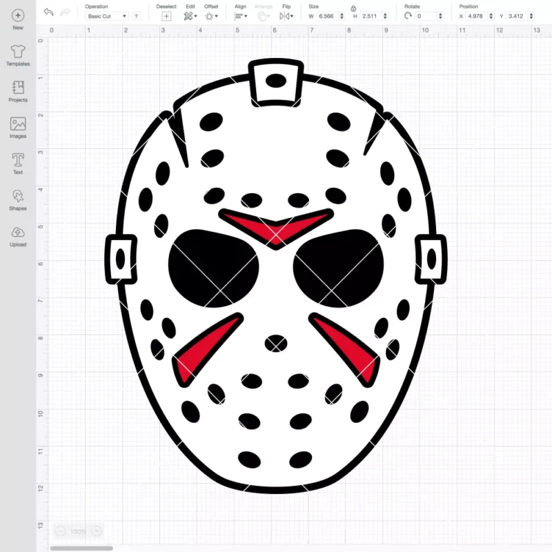 Jason Vorhees Mask SVG, Halloween SVG, Horror Movie SVG | Instant Download SVG PNG Cut File for Cricut & Silhouette - Image 2