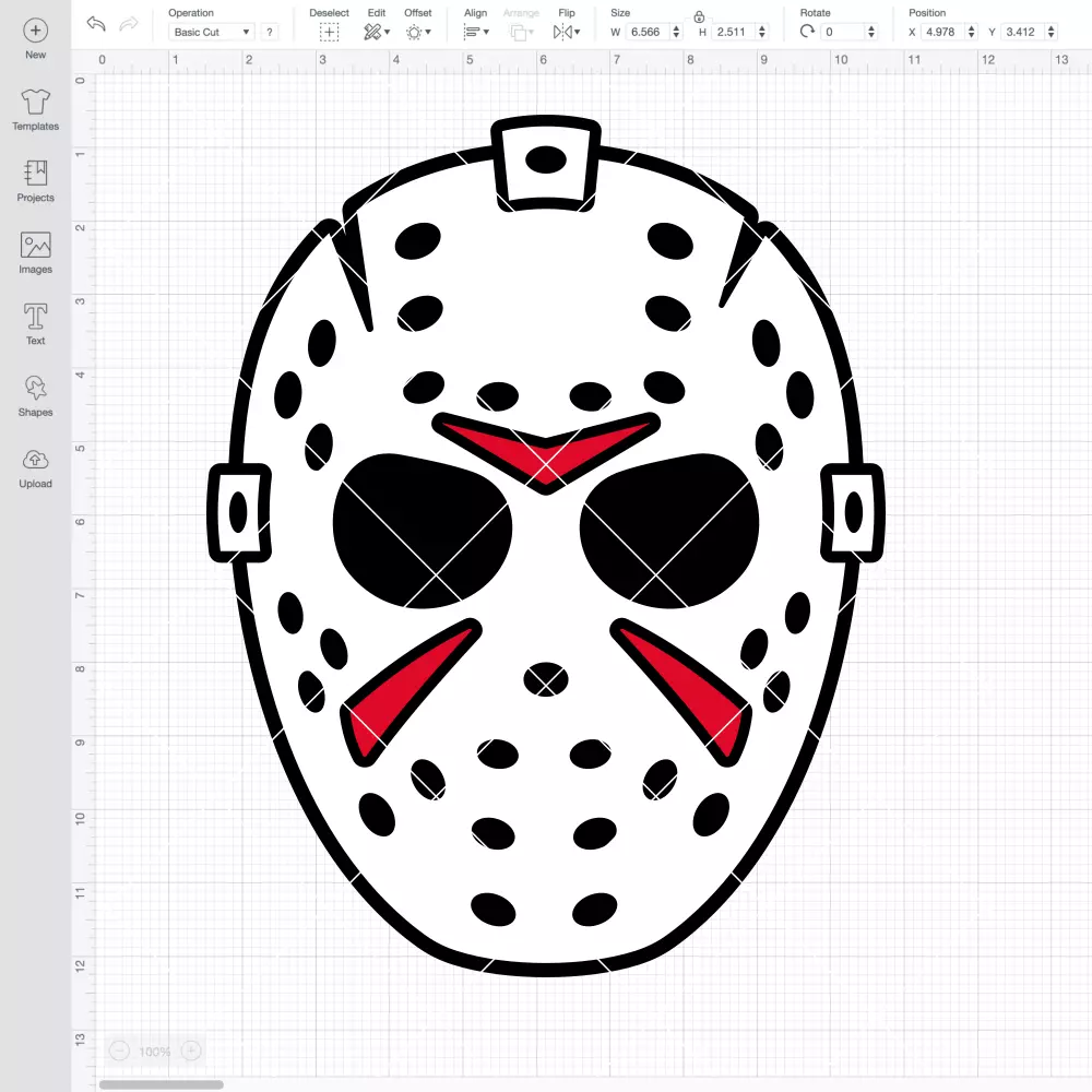 Jason Vorhees Mask SVG, Halloween SVG, Horror Movie SVG | Instant Download SVG PNG Cut File for Cricut & Silhouette - Image 2