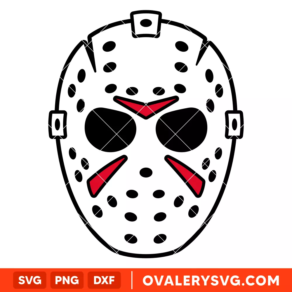 Jason Vorhees Mask SVG, Halloween SVG, Horror Movie SVG, Cricut, Silhouette SVG PNG Cut File