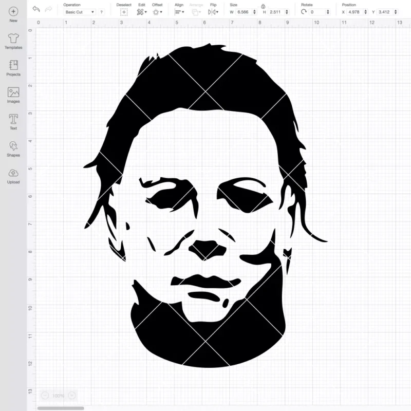 Michael Myers Face SVG, Halloween SVG, Horror Movie SVG | Instant Download SVG PNG Cut File for Cricut & Silhouette - Image 2