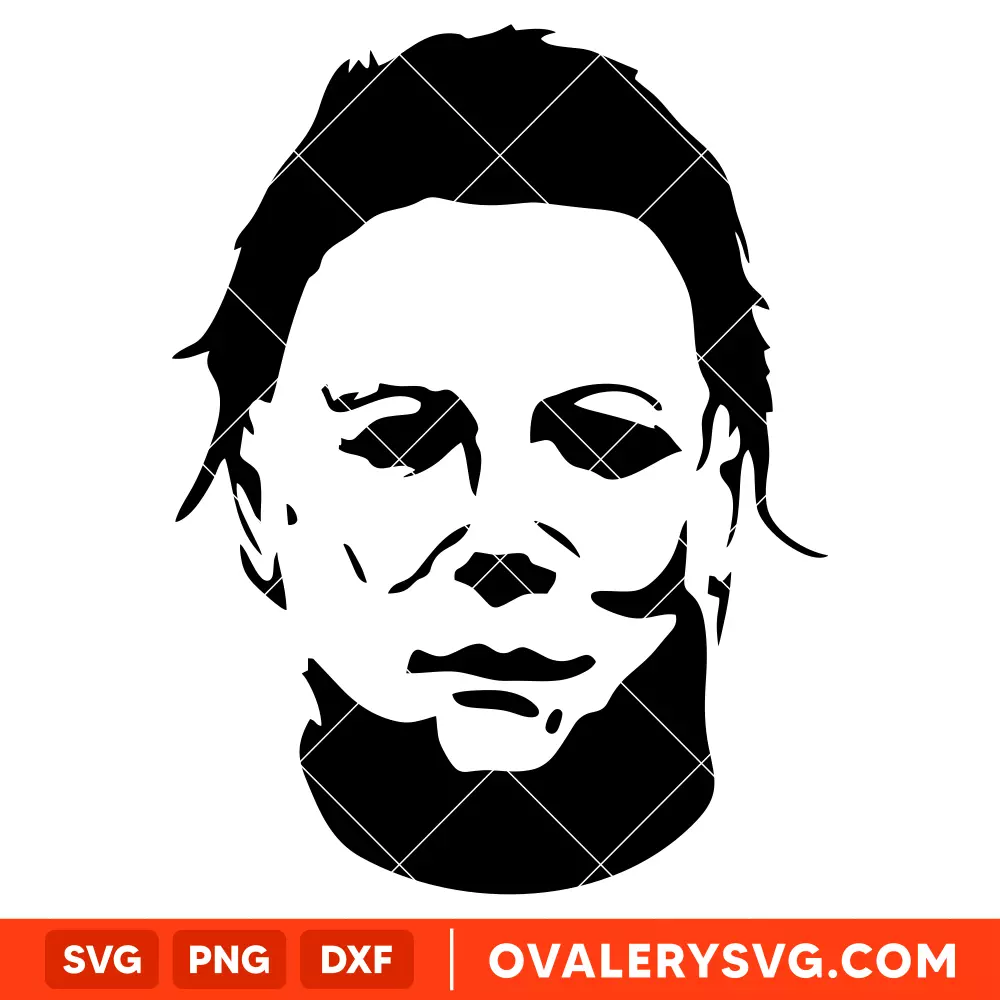 Michael Myers Face SVG, Halloween SVG, Horror Movie SVG, Cricut, Silhouette SVG PNG Cut File