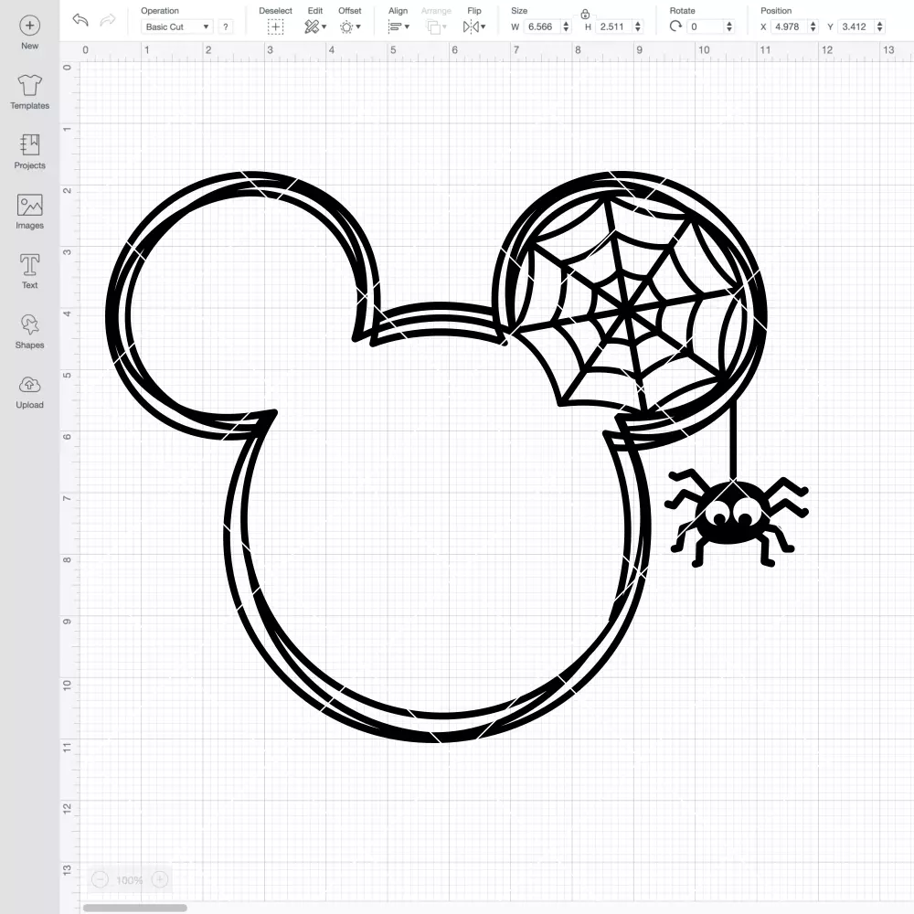 Mickey Mouse Spiderweb SVG, Halloween SVG, Disney SVG | Instant Download SVG PNG Cut File for Cricut & Silhouette - Image 2