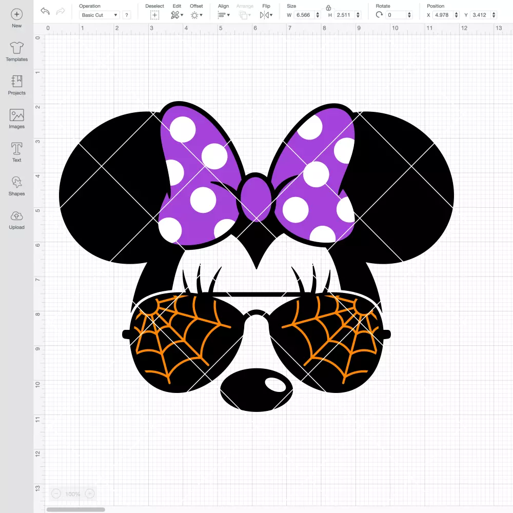 Minnie Halloween Spider Web SVG, Halloween SVG, Disney SVG | Instant Download SVG PNG Cut File for Cricut & Silhouette - Image 2