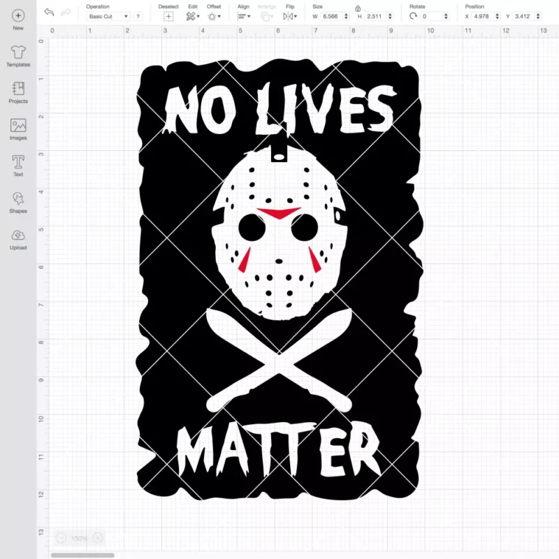 No Lives Matter Jason SVG, Halloween SVG, Horror Movie SVG | Instant Download SVG PNG Cut File for Cricut & Silhouette - Image 2