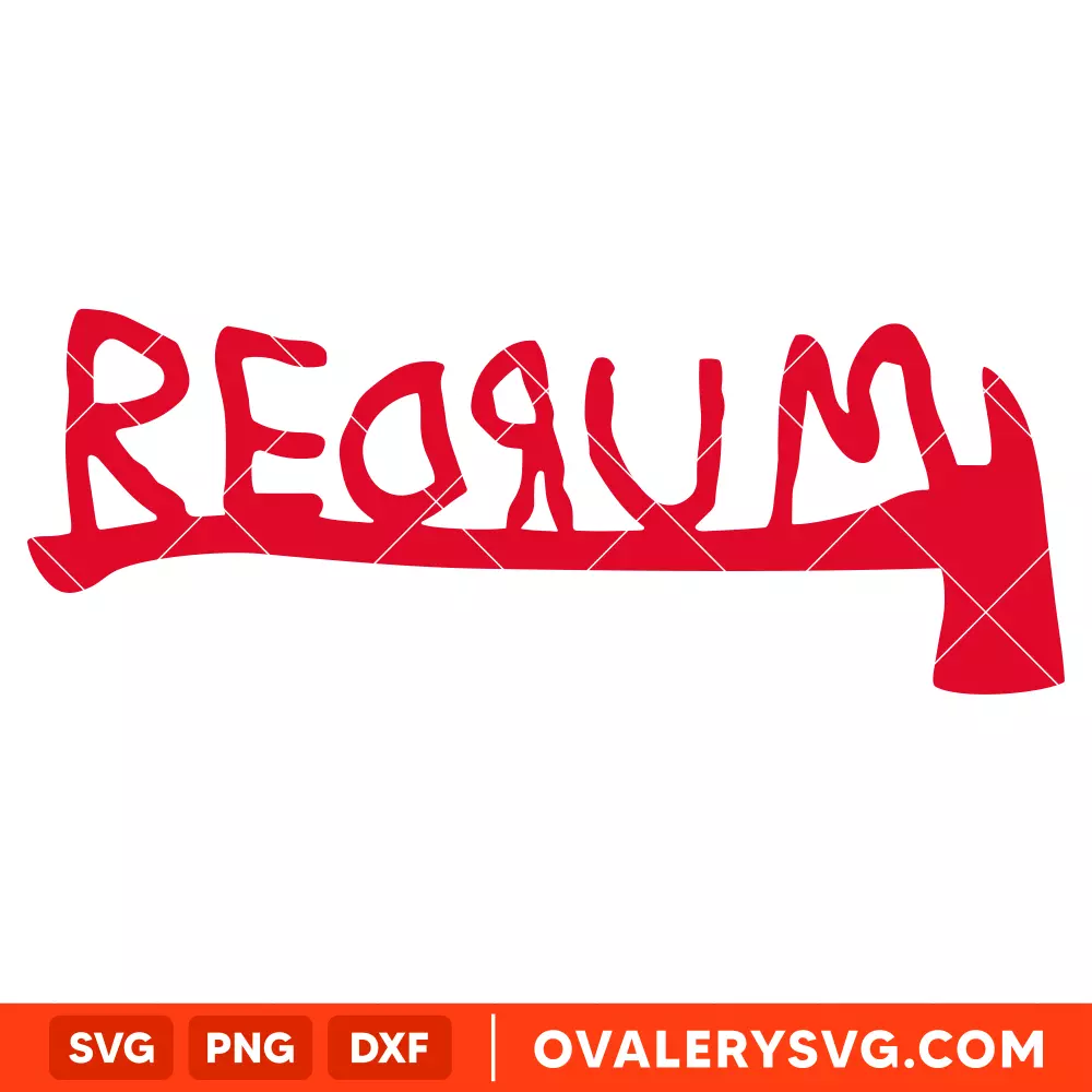 Redrum Bloody Axe SVG, Halloween SVG, Horror Movie SVG, Cricut, Silhouette SVG PNG Cut File